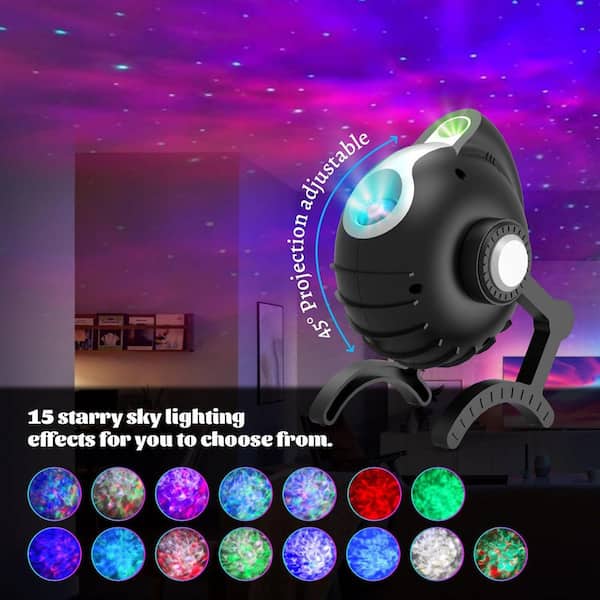 Vrbgify Night Light-Robot Dog Star Projector, Starry Nebula
