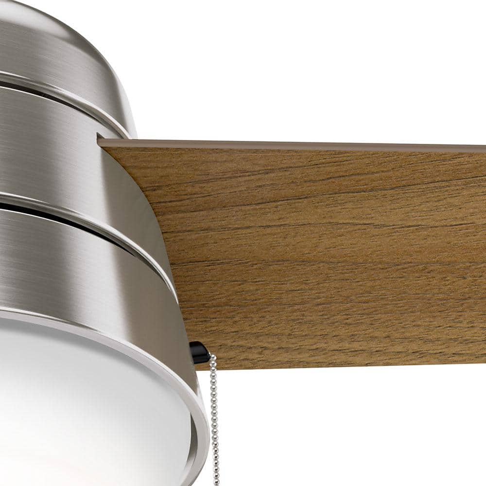 36'' Brushed Nickel Ceiling Fan with LED Light Kit