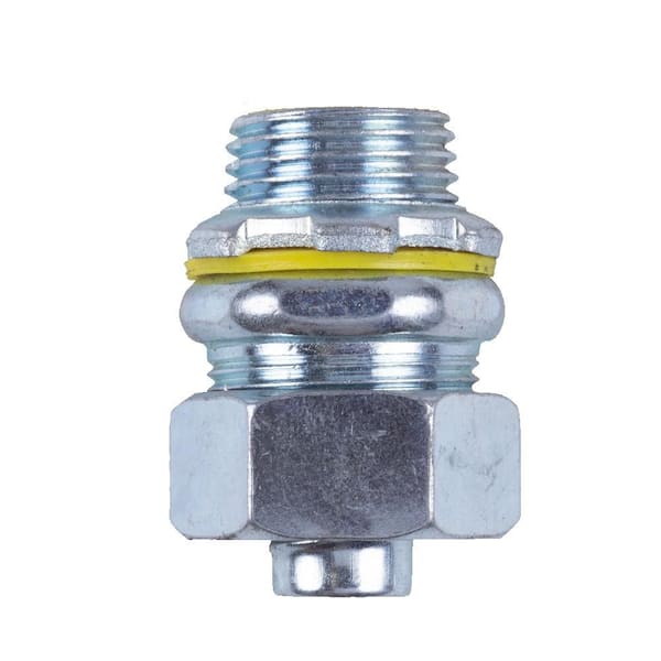 Halex 1 in. Uninsulated Liquid-Tight Straight Connector (1-Pack)