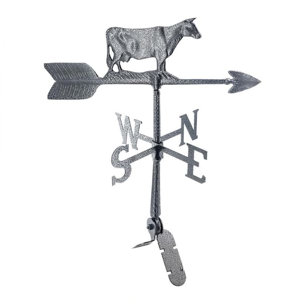 Montague Metal Products 24 in. Aluminum Cow Weathervane - Swedish Iron
