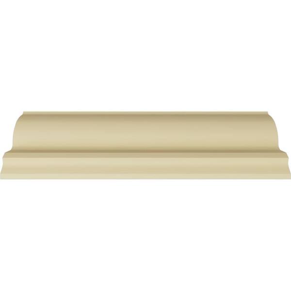 Ekena Millwork 7 in. x 6-1/4 in. x 94-1/2 in. Polyurethane Egg and Dart Crown Moulding