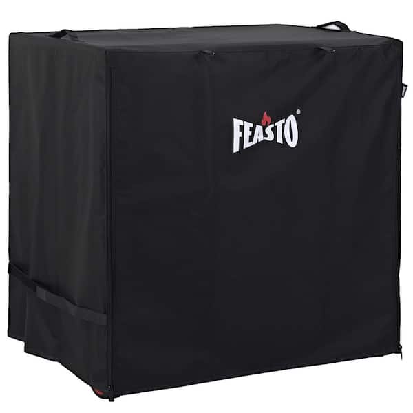 36 in. Waterproof Grill Cart Cover, 600D Fabric Prep Table Cover with Roll-Up Zipper Door for Outdoor Kitchen and Island