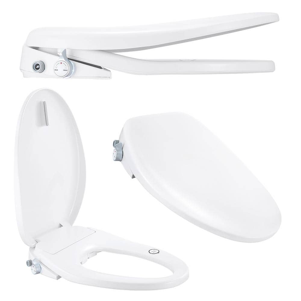 BB-500 White Heated Elongated Smart Bidet Toilet Seat