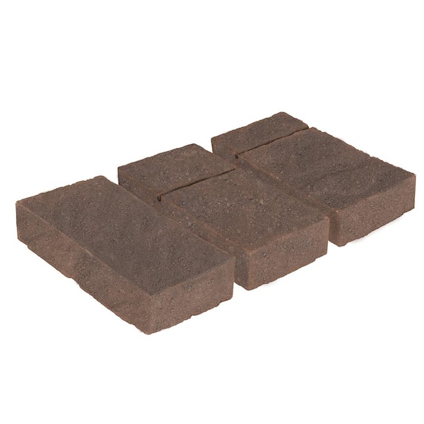 Valestone Hardscapes Domino 11.75 in. x 6 in. x 2.25 in. Sierra Blend Brown/Charcoal Concrete Paver (240 Pieces / 120 sq. ft. / Pallet)