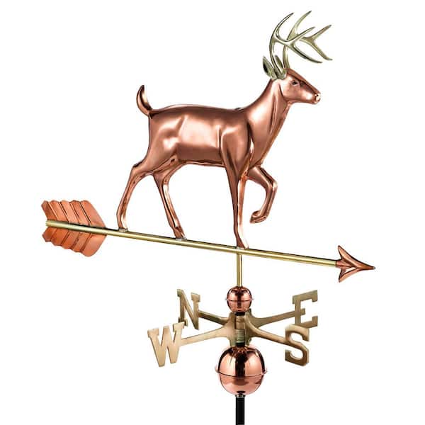 White Tail Buck Weathervane - Pure Copper