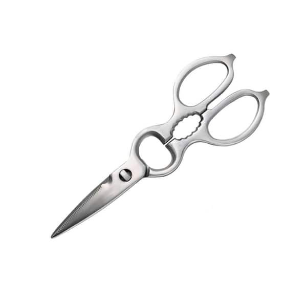 8.1 in. Heavy Duty Kitchen Scissors, Stainless Steel Serrated Kitchen Shears, Cooking Scissors for Meat