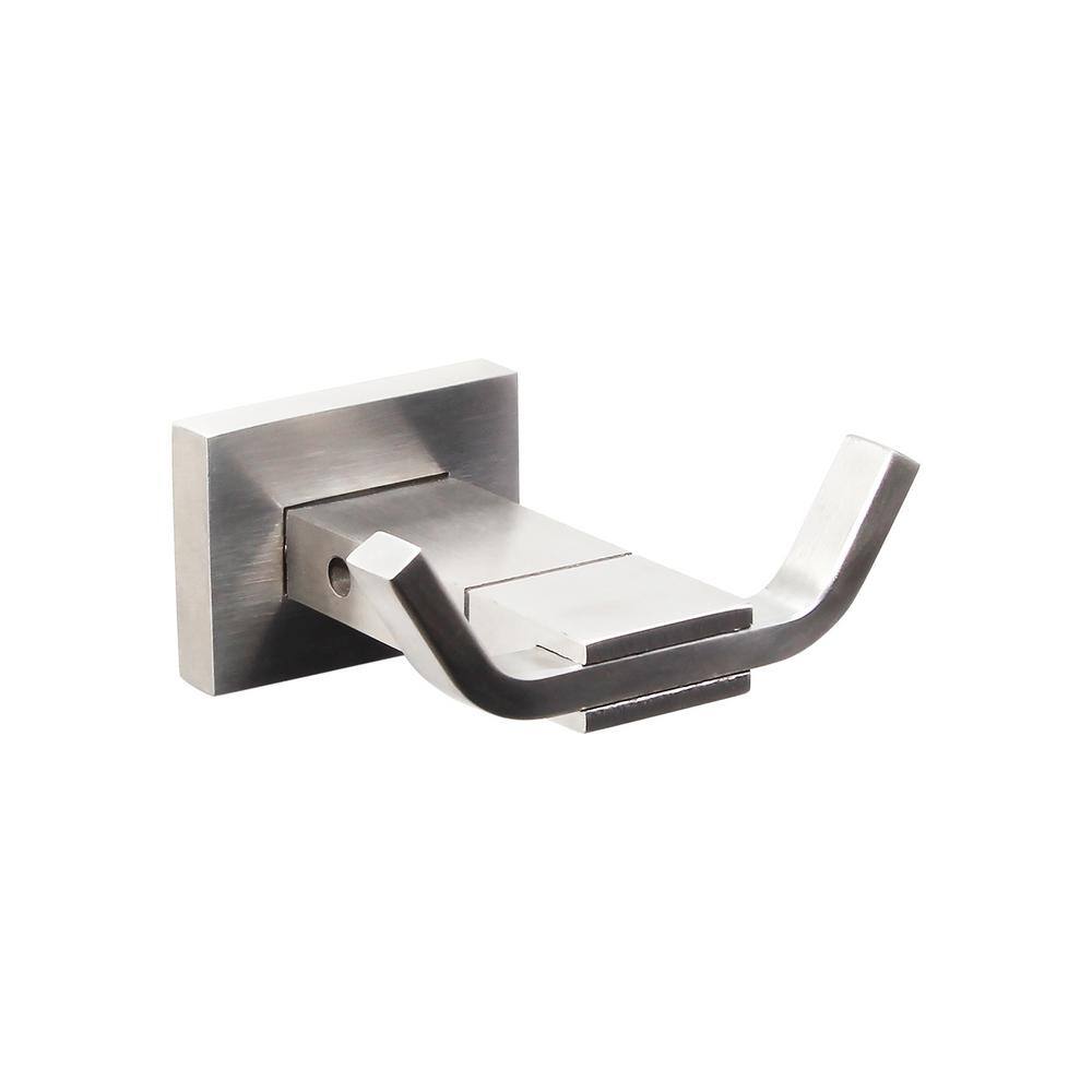 Avalon Brushed Stainless Steel Double Bathrobe Hook