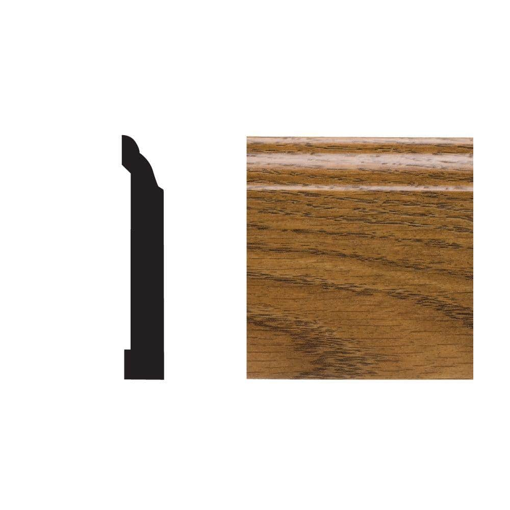 UPC 070673688966 product image for 7/16 in. P x 3 1/4 in. H x 96 in. L TrueCraft PVC Highlands Oak Colonial Baseboa | upcitemdb.com