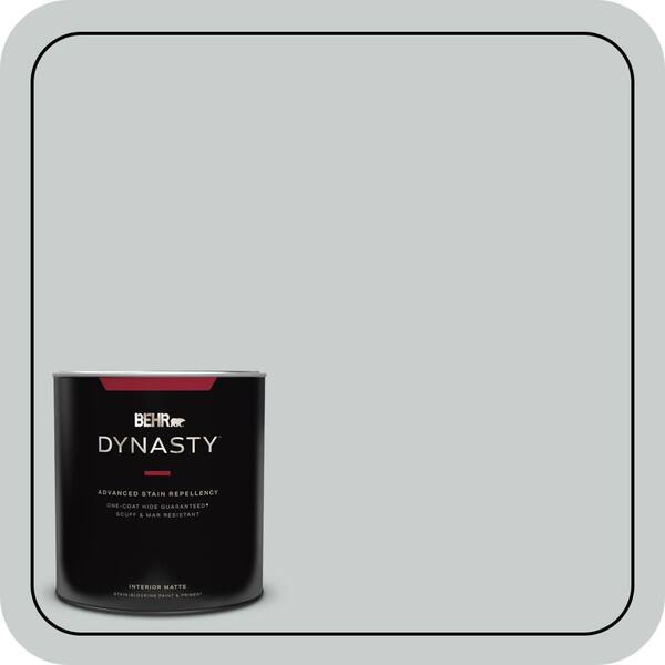 BEHR DYNASTY 1 qt. #720E-2 Light French Gray Matte Interior Stain-Blocking Paint & Primer