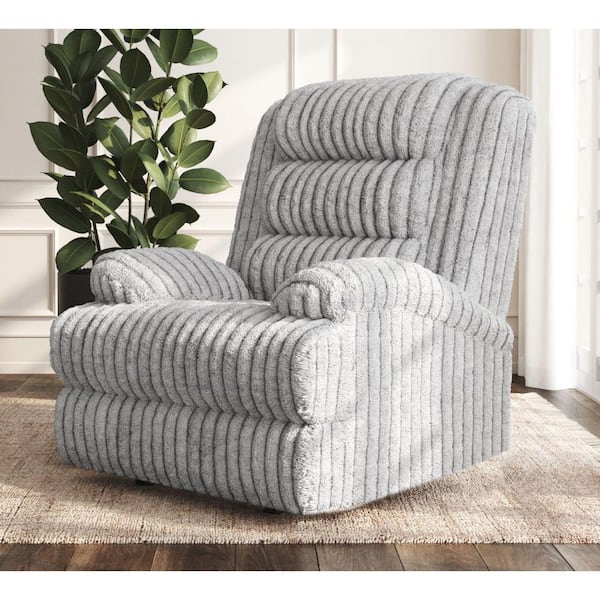 Astra Silver Polyester Power Lift Recliner Chair with Pocket Coil Seating