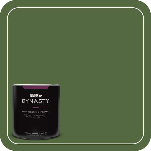 BEHR DYNASTY 1 qt. #M380-7 Alfalfa Extract Eggshell Enamel Interior Stain-Blocking Paint and Primer