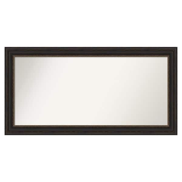 Amanti Art Accent Bronze 51 in. x 26 in. Custom Non-Beveled Polystyrene Antique Framed Bathroom Vanity Wall Mirror