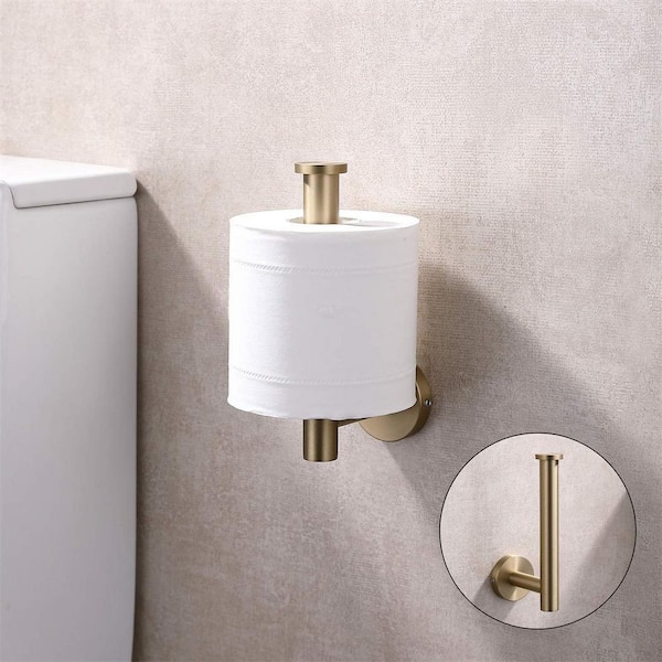 Dracelo Wall Mounted Stainless Steel Toilet Paper Holder Toilet