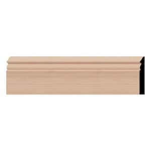 WM518 0.56 in. D x 5.25 in. W x 96 in. L Wood Cherry Baseboard Moulding