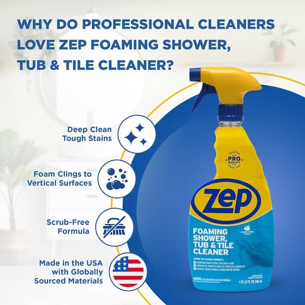 ZEP 32 oz. Power Foam Tub and Tile Cleaner (12-Pack) ZUPFTT32