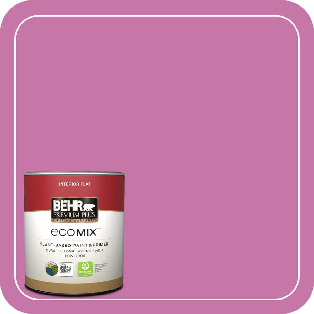 1 qt. #680B-5 Strawberry Freeze Flat EcoMix Plant-Based Interior Paint & Primer price history on PriceWatchPro