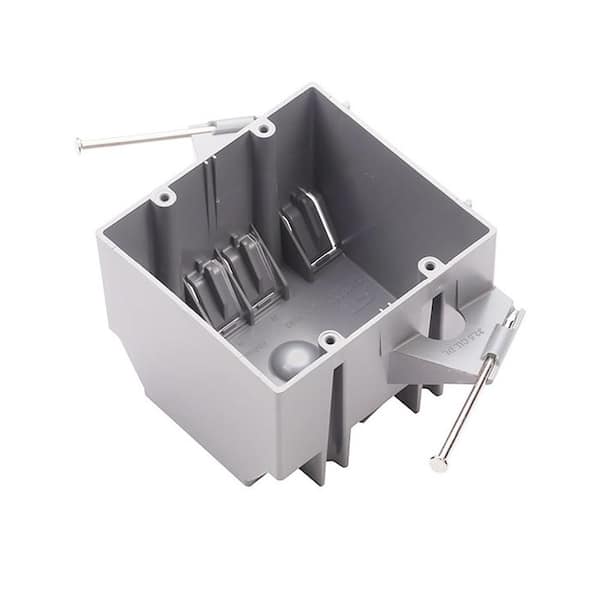 2-Gang 32 cu. in. PVC New Work Electrical Outlet Box (50-Case)
