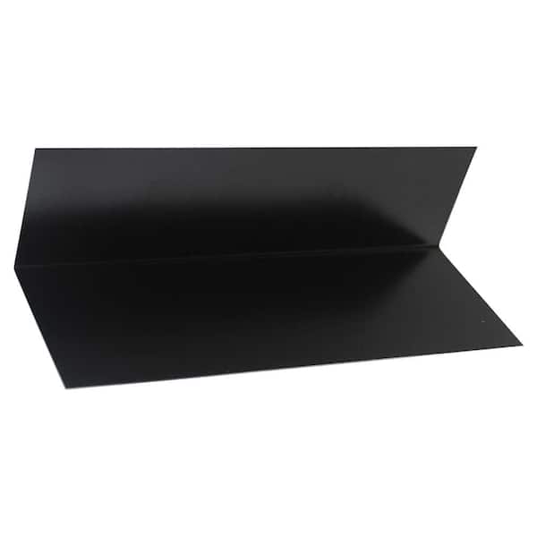 Gibraltar Building Products 4 in. x 12 in. Galvanized Steel Step Flashing in Black