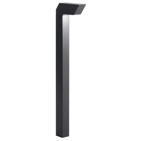 KICHLER Low Voltage Textured Black Hardwired Weather Resistant Right Angle Path Light with No Bulbs Included
