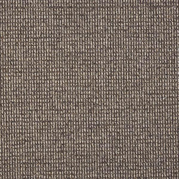 Natural Harmony 6 in. x 6 in. Loop Multi-Level Carpet Sample - Sand Harbor - Color Stone/Coal