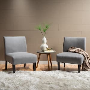 Kassi Grey Fabric Parsons Chair (Set of 2)
