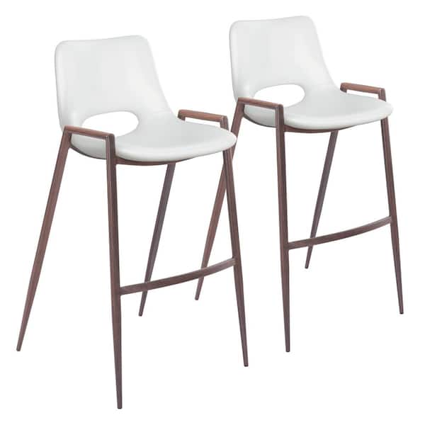 ZUO Desi Bar Chair (Set of 2) White