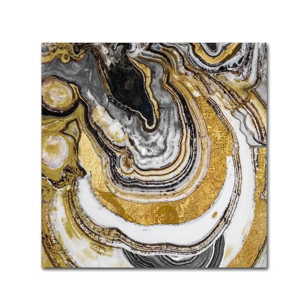 Trademark Fine Art 24 in. x 24 in. "Stone Prose" by Color Bakery Printed Canvas Wall Art