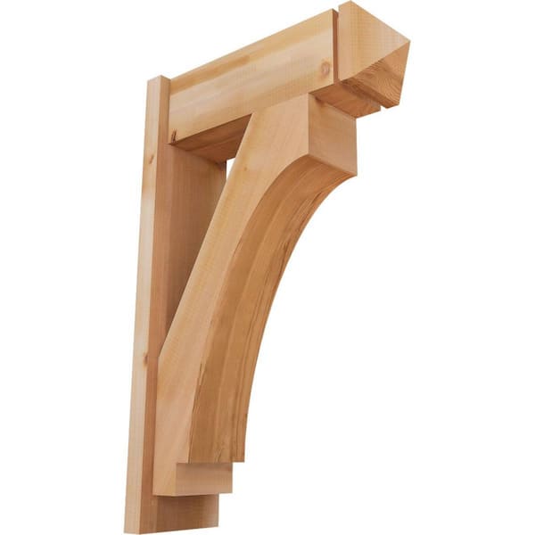 Ekena Millwork 8 in. x 34 in. x 22 in. Imperial Arts and Crafts Smooth Western Red Cedar Outlooker