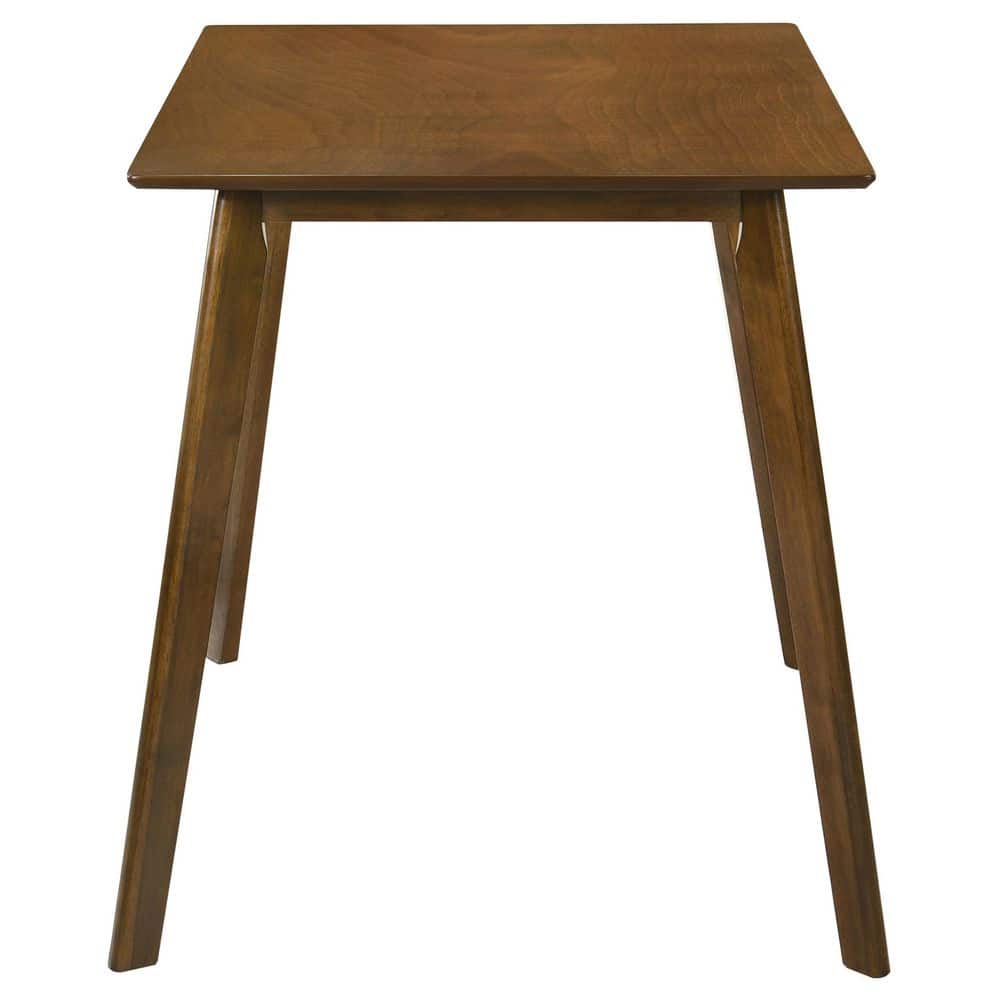 Robbie Walnut and Gray Mid Century Modern 5-Piece Counter Height Dining Set