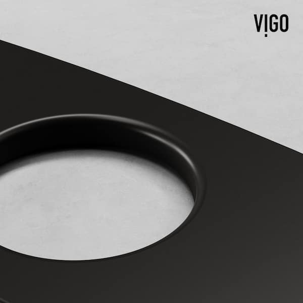 VIGO 10 in. Stainless Steel Kitchen Sink Faucet Hole Cover Deck