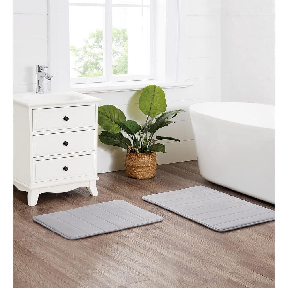 American Soft Linen 100% Cotton Bath Mat Set, 2-pack, 20 Inch By 34 Inch, Bath  Mats For Bathroom, Gray : Target