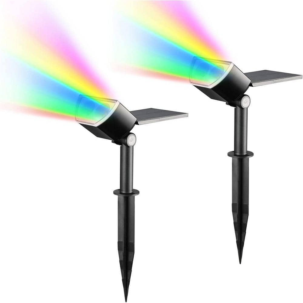 Solar Spot Lights Outdoor, Solar Colored Spot Lights Landscape Garden Light