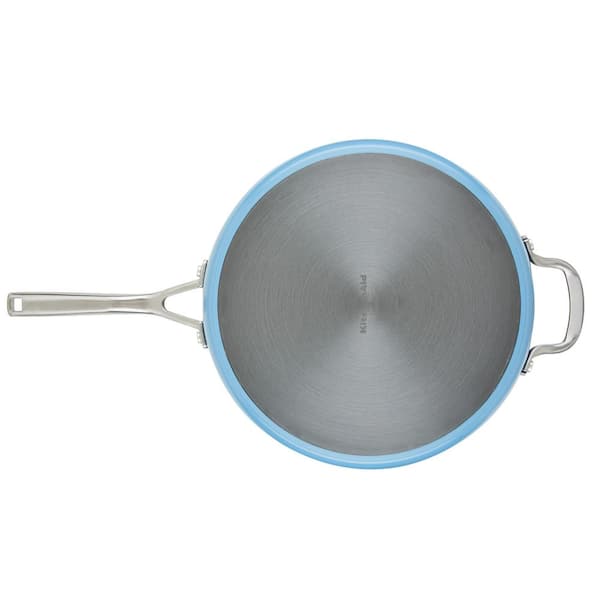 KitchenAid Hard Anodized Ceramic 3 qt. Hard Anodized Aluminum Nonstick  Sauce Pan with Lid, Blue Velvet 84818 - The Home Depot