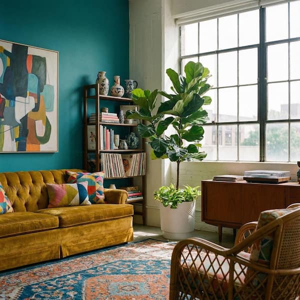 Costa Farms 13 in. Ficus Lryata Fiddle Leaf Fig and Pothos Combo