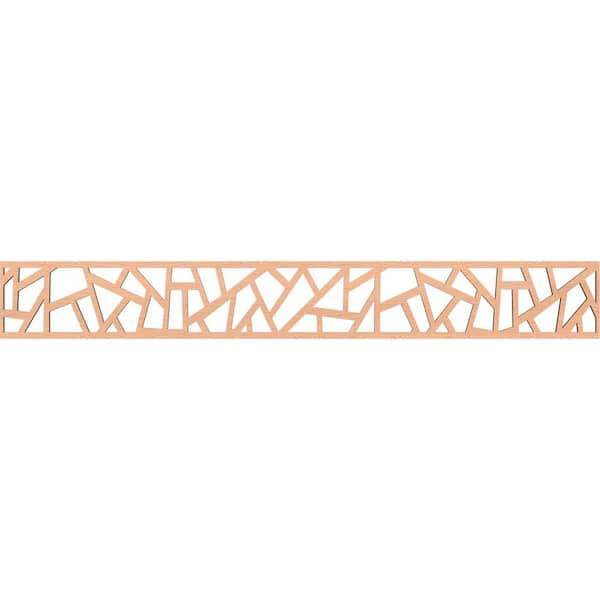 Ekena Millwork Harrisburg Fretwork 0.25 in. D x 46.5 in. W x 6 in. L Alder Wood Panel Moulding