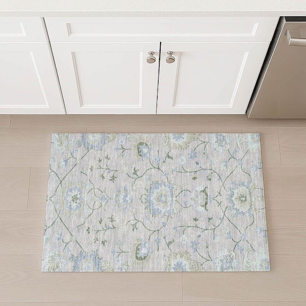 Chantille Machine Washable Indoor/Outdoor Abstract ACN2291 Pearl 2 ft. x 3 ft. Accent Rug