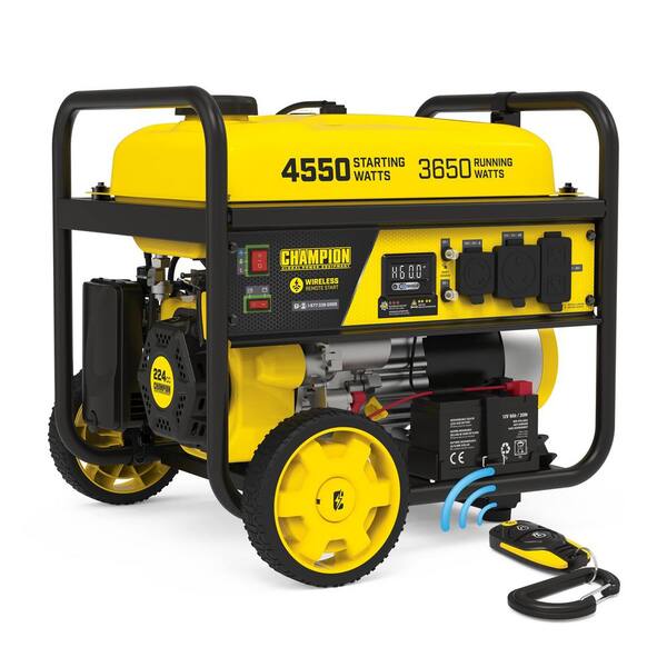 Champion Power Equipment - 4550/3650-Watt Gasoline Powered Portable Generator With Co Shield and Wireless Remote Start