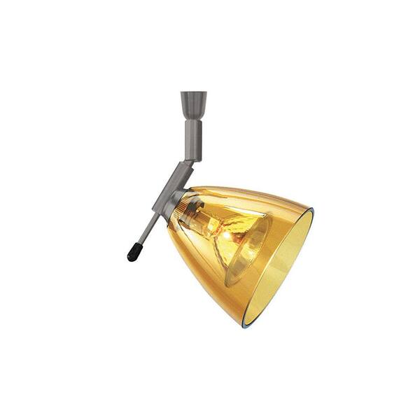Generation Lighting Mini-Dome I Swivel I 1-Light Bronze Amber Track Lighting Head