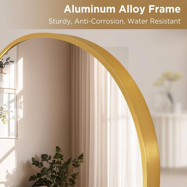 Hochwertiges 20 in. W x 32 in. H Irregular Gold Aluminum Alloy