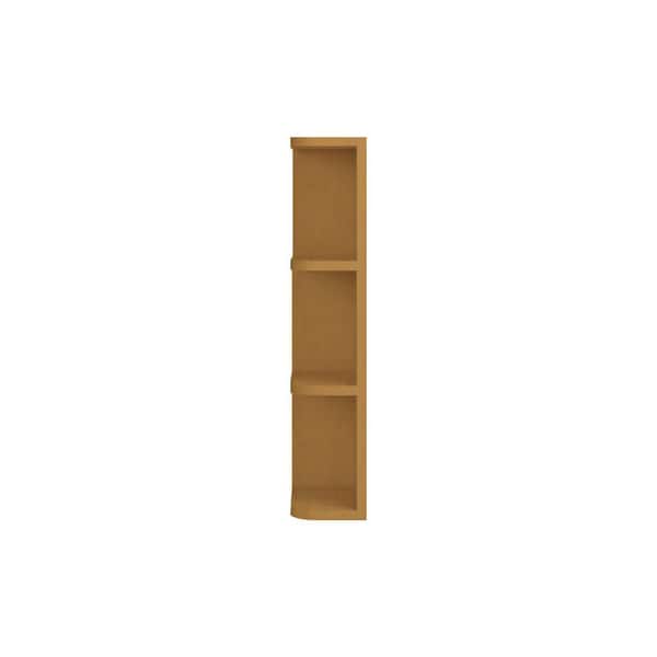 Aberdeen Recessed 6 in. W x 30 in. H x 12 in. D in Caramel Plywood Assembled Wall End Corner Standard