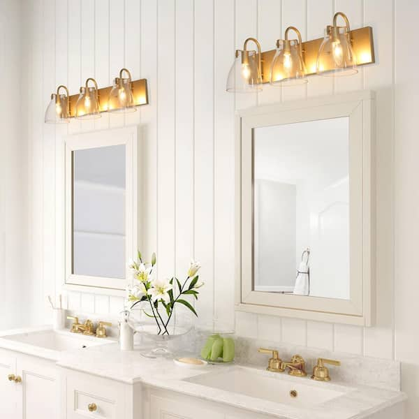 mirror with sconces