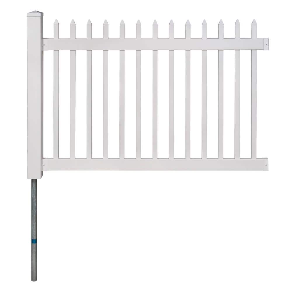 Fence Post Mount - Vinyl Fence Post - No Dig Drive In Ground