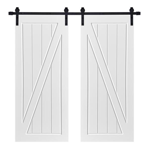 AIOPOP HOME Modern ZFrame Designed 72 in. x 84 in. MDF Panel White