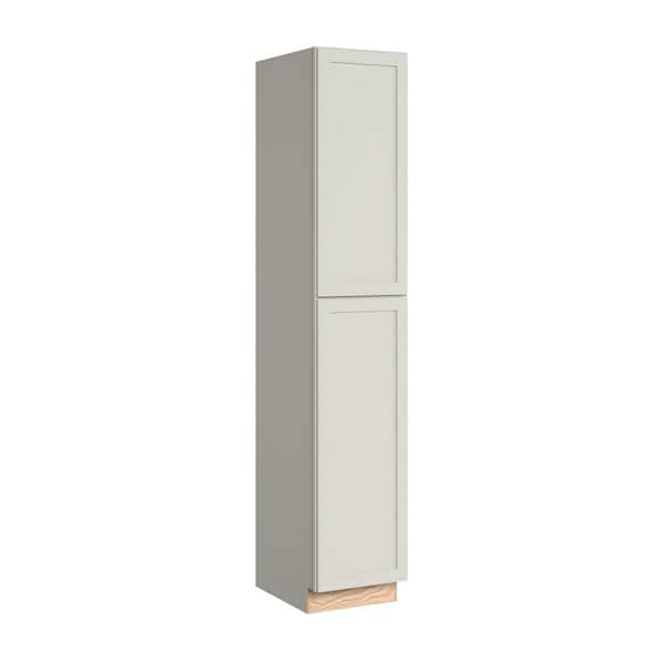 Thornton 18 in. W x 24 in. D x 96 in. H Assembled Plywood Shaker Pantry Kitchen Cabinet in Moonshine