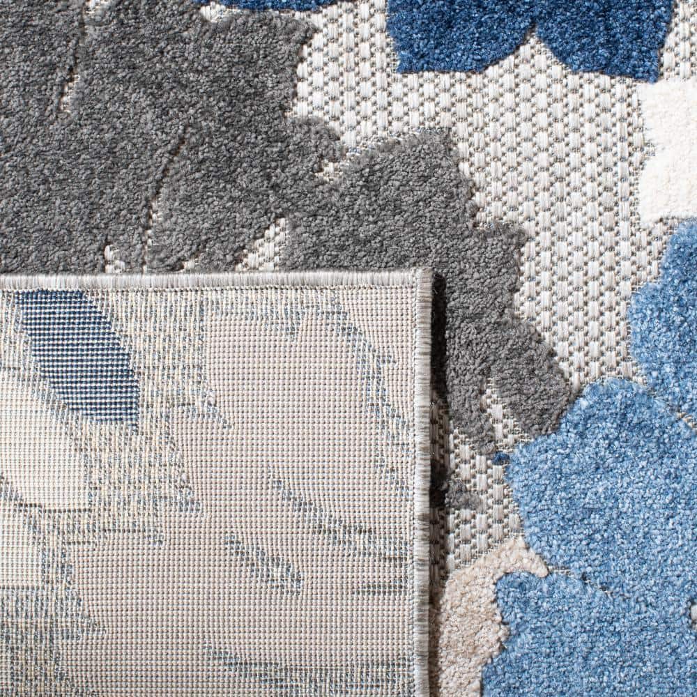 Cabana CBN308 Loomed Indoor Area Rug - Grey/Blue - 5'3"x7'6" - Safavieh
