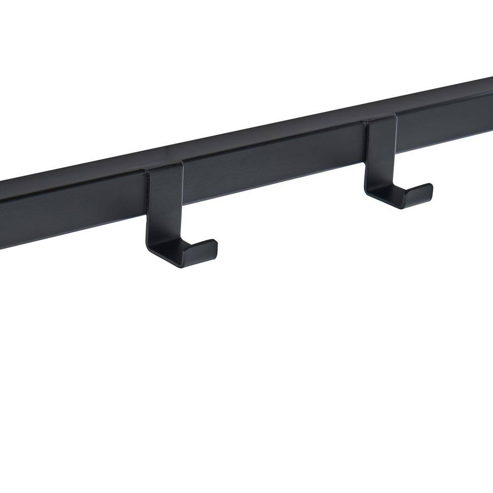 Claremont 40" Rustic Acacia Wood Coat Hook with Shelf