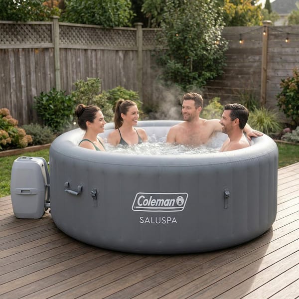 Coleman SaluSpa 6-Person Air Jet Inflatable Hot Tub w/EnergySense