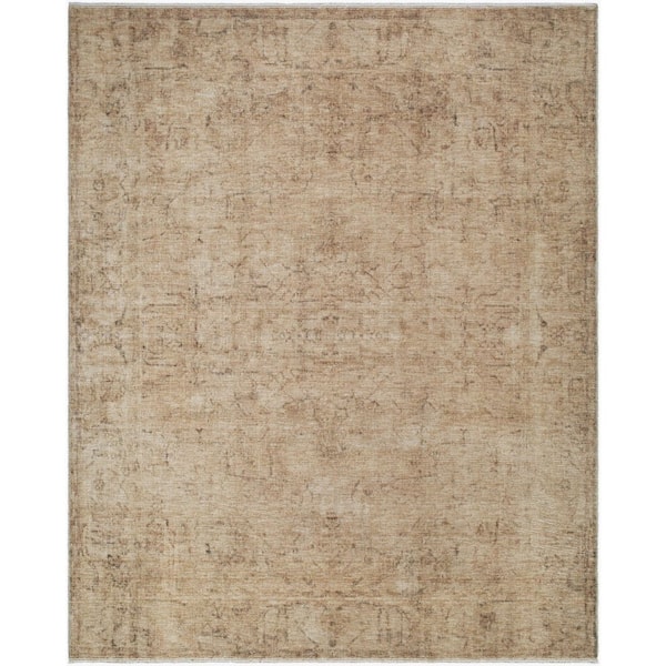 Galey Alix x Livabliss Fetscher I Vintage Medallion Area Rug, 2'7 in. x 7'6 in. (8' to 9'), Light Beige