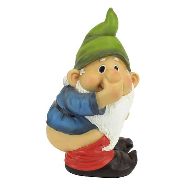 Design Toscano 9.5 in. H Stinky the Garden Gnome Statue