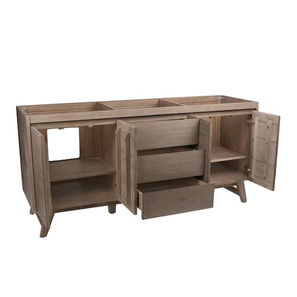 Coventry 72 in. Vanity Cabinet Only in Gray Teak Coventry 72 in. Vanity Cabinet Only in Gray Teak